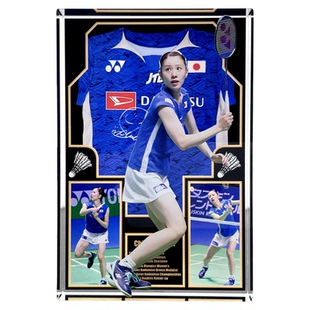 志田千阳羽毛球周边摆件水晶砖高透清晰印刷林丹李宗伟挑田贤斗