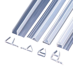 玻璃门密封条门缝浴室防风h型无框阳台门窗防水胶条加宽磁吸缝隙