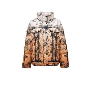 t区绫致VeroModa羽绒服24秋冬90白鸭绒废土风立领面包服