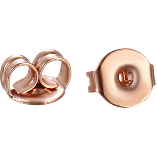 18K金耳堵蝴蝶耳扣耳拖耳塞耳背耳钉托 耳帽耳饰防掉扣子耳钉配件