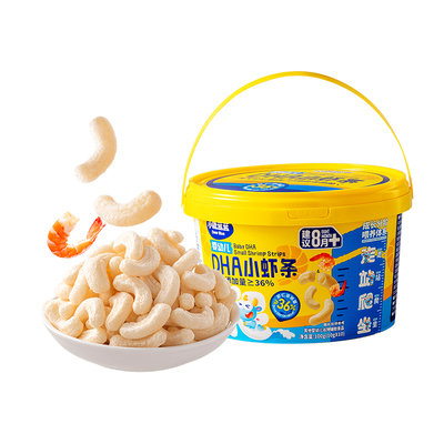 小鹿蓝蓝小虾条泡芙8月+婴儿零食