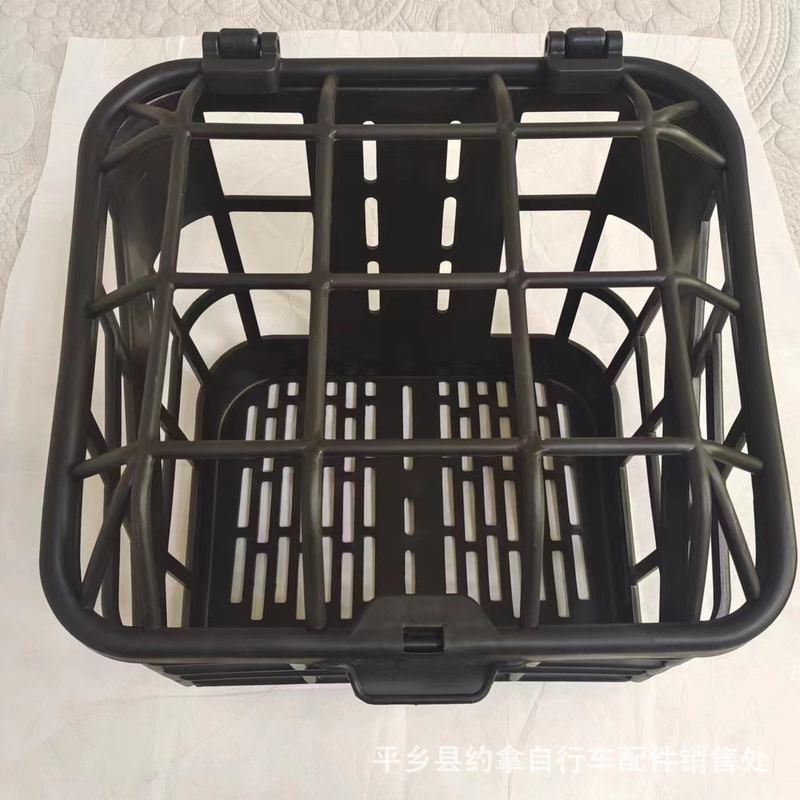 新款直销童车塑料可折叠车筐菜篮子自行车配件电动车自行车折叠车