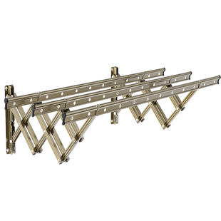 阳台伸缩晾衣架户外折叠晒衣架家用推拉式窗外室内外晾衣杆加厚款