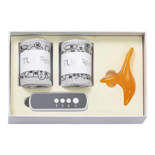 驼人微电流穴位按摩养生放松活络筋脉袜子2双带按摩器礼盒送礼装