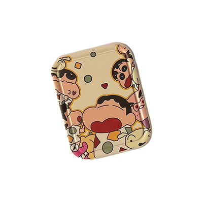 可爱折叠小镜子带梳子卡通迷你随身镜户外便携手持化妆镜梳一体式