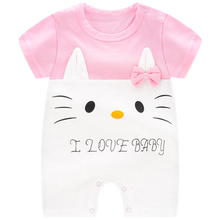 夏季连体衣服宝宝纯棉短袖洋气哈衣1