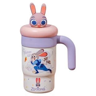 迪士尼史迪仔联名保温杯女2026新款高颜值大容量冰霸杯子吸管水杯