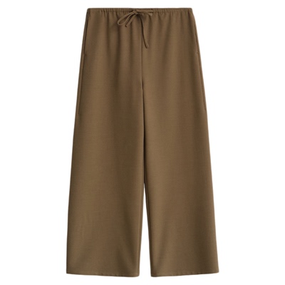 复古修身直筒垂感休闲裤