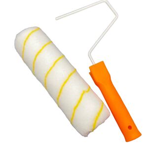 艺术漆滚筒刷漆基膜糯米胶不掉毛无死角9寸滚筒超纤不锈滚筒涂刷