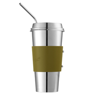 [限量]CHRISTOFLE昆庭镜面不锈钢随行咖啡杯带便携水杯新年送礼