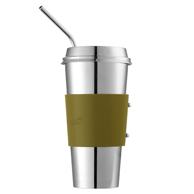 [限量]CHRISTOFLE昆庭镜面不锈钢随行咖啡杯带便携水杯新年送礼