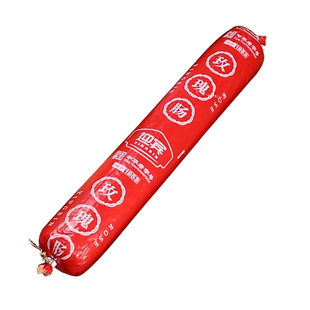 天津迎宾二厂玫瑰肠500g/根老火腿老字号即食肉肠红玫瑰老味香肠