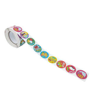 奖励贴纸儿童贴画可爱封口动物标签定制谢谢卡通贴纸女孩儿童贴纸