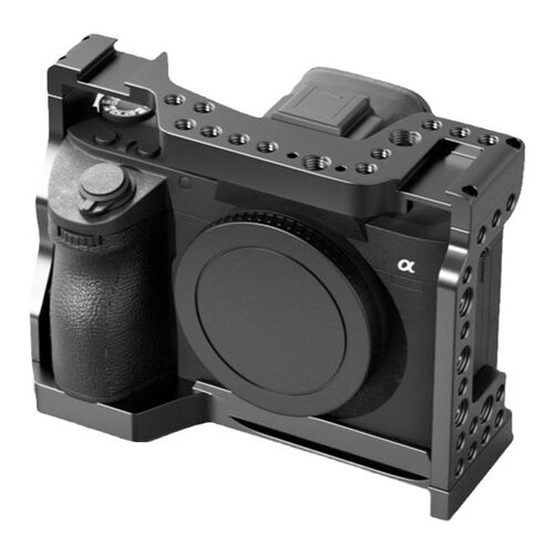 单反微单相机金属兔笼适用索尼A7RM3 A7M4富士FX3/FX30佳能R5R6/EOS R7/Z8/10半笼保护框手柄手提竖拍快装板