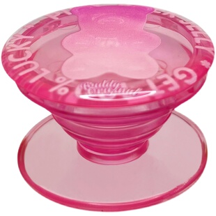 BUDDY原创渐变小熊透明手机气囊支架懒人桌面透明ins伸缩折叠硅胶