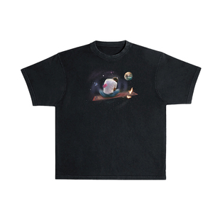 Milkshot 炒盐工艺数码直喷秘境飞毯印花男士短袖T恤