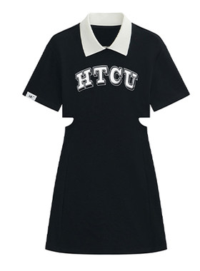HTCU夏季辣妹风镂空连衣裙