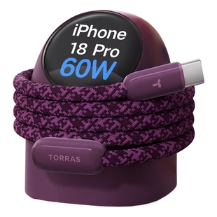 适配iPhone18Pro/Duo超充60W|图拉斯大眼仔屏显智能充电器头AVS适用苹果18机iPhone17快充60W一套16氮化镓45W