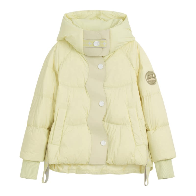 天谜羽绒服连帽清新百搭外套