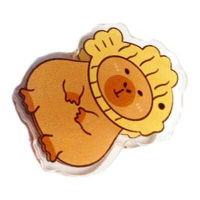 卡皮巴拉便签夹卡通ins风高颜值亚克力PP夹收纳夹试卷夹屁屁夹