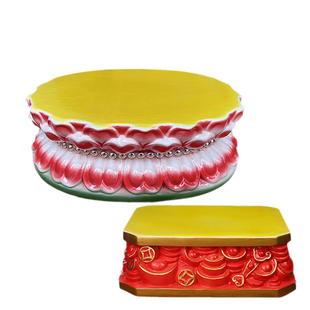 佛像底座观音菩萨陶瓷莲花座台供奉供佛摆件垫高神像托架客厅桌面