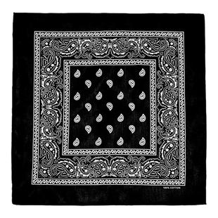 Bandana纯棉腰果花大方巾男街头美式复古嘻哈发带HIPHOP街舞头巾