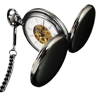 高档怀表机械复古可放照片定制翻盖情侣男款学生女高颜值生日礼物