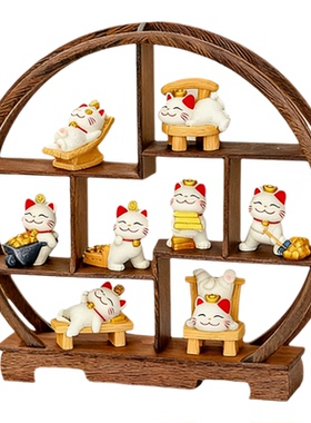 喜庆招财猫树脂摆件开业送礼