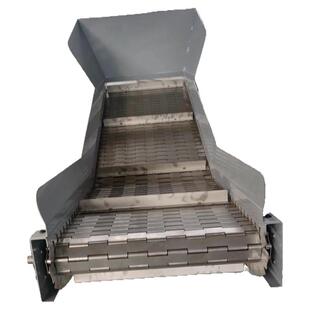 不锈钢链板输送机食品流水线耐高温输送带传送机定制