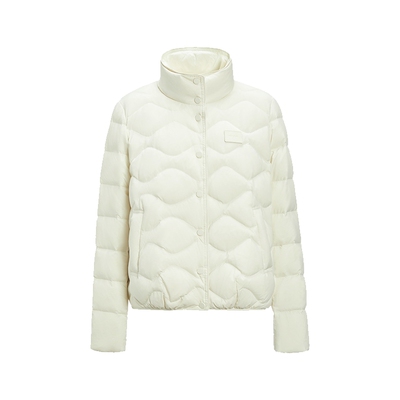 FIVEPLUS纯色白鸭绒羽绒外套