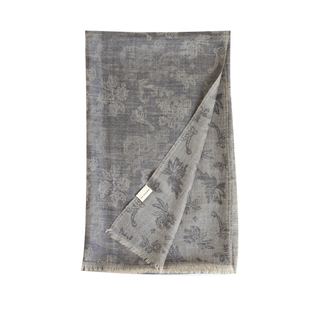 AiurtRuutti意式提花纯山羊绒戒指绒围巾 稀贵外搭秋冬保暖披肩