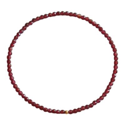 天然正品手链石榴石小众轻奢女