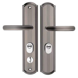 加厚防盗门门把手不锈钢家用防撬大门入户门锁拉手通用型面板手柄