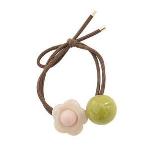 可爱花朵发绳女韩国甜美立体头绳发圈扎马尾皮筋扎头发饰简约头饰