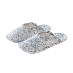 爬爬垫专用拖鞋鞋套家居室内布底包头纯棉布艺四季透气静音红色