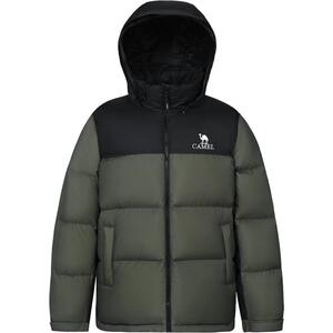 新年吉服骆驼火山羽绒服男冬季2026面包服防寒防水短款男装外套
