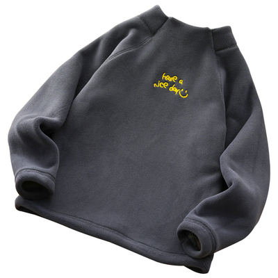 冬季双面一体绒加厚儿童卫衣洋气