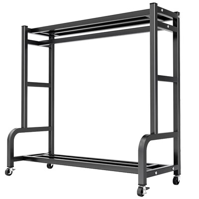 衣帽架可移动简易晾衣架落地室内房间挂衣架子卧室家用衣服收纳架