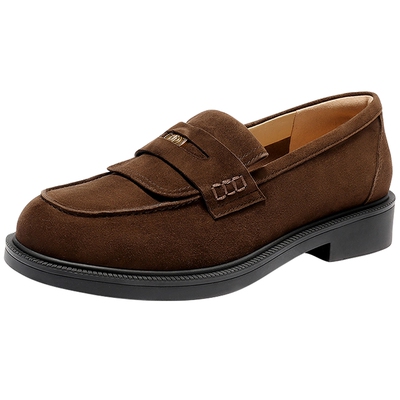 李墨之同款森达厚底乐福鞋