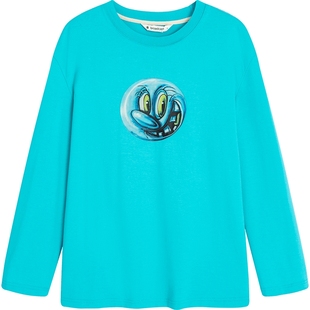 【播奥莱】播商场同款休闲宽松长袖T恤女春秋通勤上衣BDP4YD1570