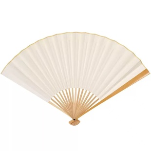 水磨玉竹折扇空白宣纸苏工书法中国风竹制男女式古风扇子玉竹折扇