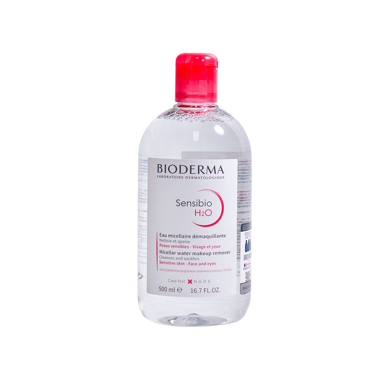 Bioderma贝德玛卸妆水女瓶按压敏感肌温和面部深层清洁眼唇三合一