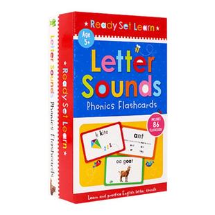 Flash Cards英文原版 配套字卡Letter Sounds Phonics Flashcards字母单词发音闪卡 启蒙高效英语闪卡高频词卡片