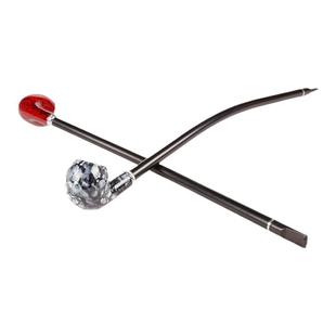 加长烟斗长款烟斗舞台道具长烟斗拍照烟斗时尚复古长烟枪带过滤