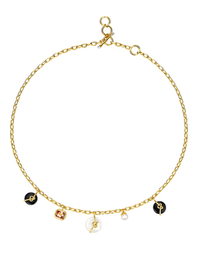 MissQueeny吊坠项链天然黑玛瑙