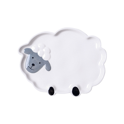 小绵羊卡通餐具碗盘陶瓷釉下彩