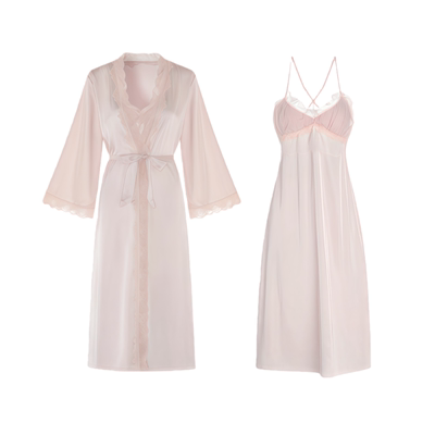 【真丝】宫廷风睡裙女款性感晨袍