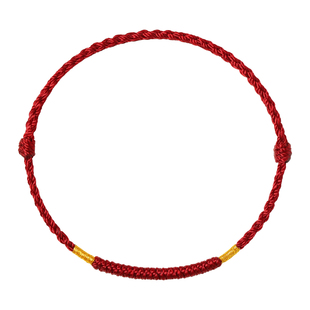 红绳手链女2026本命年手工编织手绳金刚结红色马年平安好运脚链男