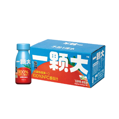 【一颗大】100%NFC番茄汁 原榨纯果汁100%鲜果蔬汁0脂肪 10瓶整箱