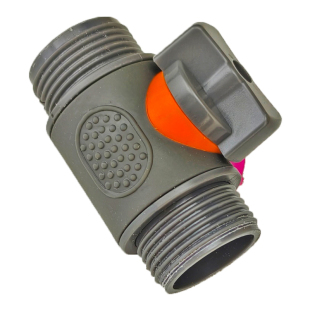 德漪包胶直通带开关阀门4分6分快接软水管修补接皮管对接器延长接